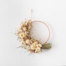 Perfectly Imperfect cream and white dried flower wreath