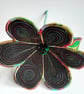Flower Black Textile Art Flower - Image 4
