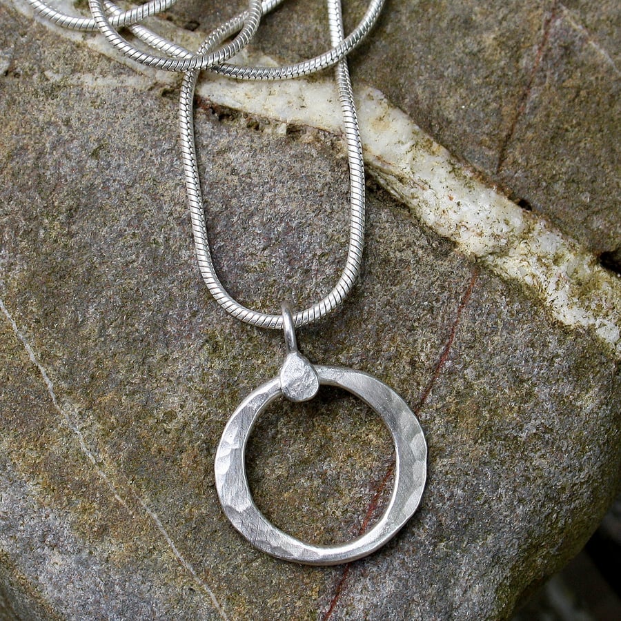 sterling silver Omi pendant and chain