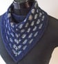 Knitted Kerchief Cowl, Scarf, Neckwarmer, Neckerchief, Bandana, Merino Wool - Image 2