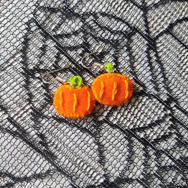 Pumpkin earrings