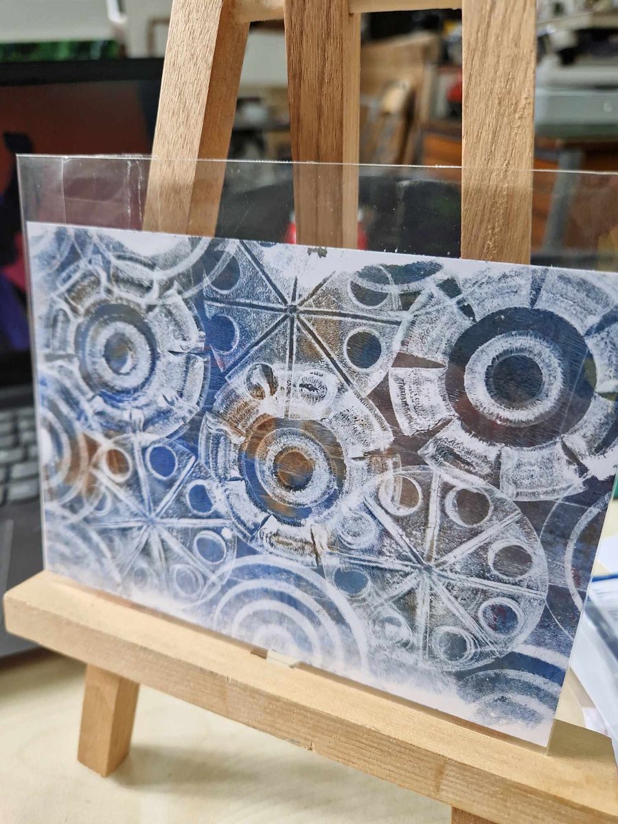 Exhibition postcard. Hand printed. Number 28.