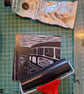 'The Cliff Railway. Original handprinted linoprint of the Cliff Railway. - Image 7