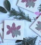 4 x Pink Leaf Silhouette Ceramic Coasters with Cork Backing - CLEARANCE PRICE - Image 3