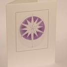Crystal Star 2 handmade card, for Christmas or spiritual thoughts
