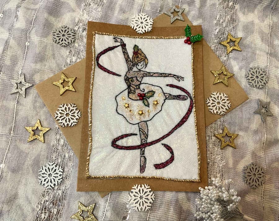 Sugar Plum Fairy  Christmas Card.