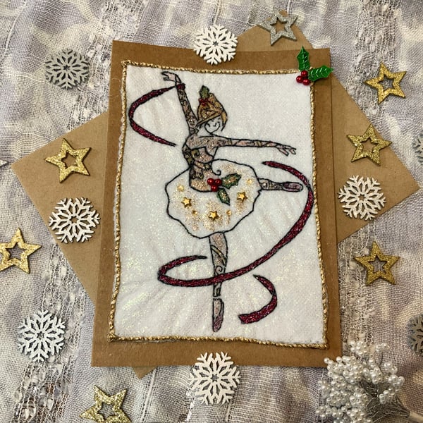 Sugar Plum Fairy  Christmas Card.