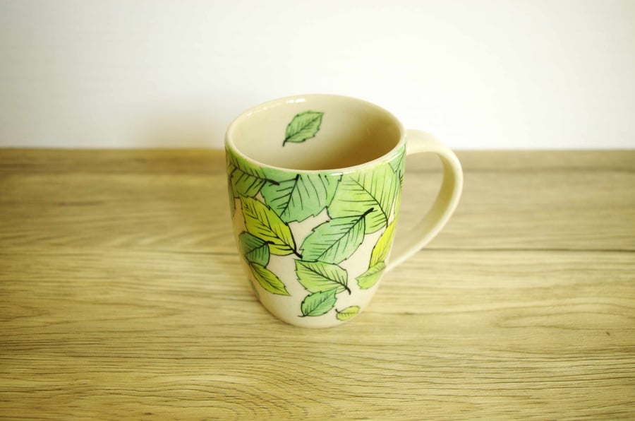Mug - Summer Beech Leaves 