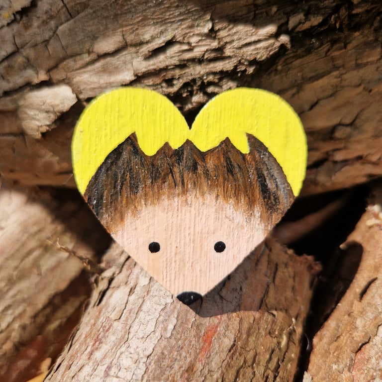 Hedgehog Gift, Hedgehog Pin, Hedgehog Brooch, Hedgehog Accessory, Mum Gift