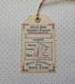 CHRISTMAS GIFT TAGS  ( set of 3) ' Gift  from Santa ' . Vintage -style. - Image 3