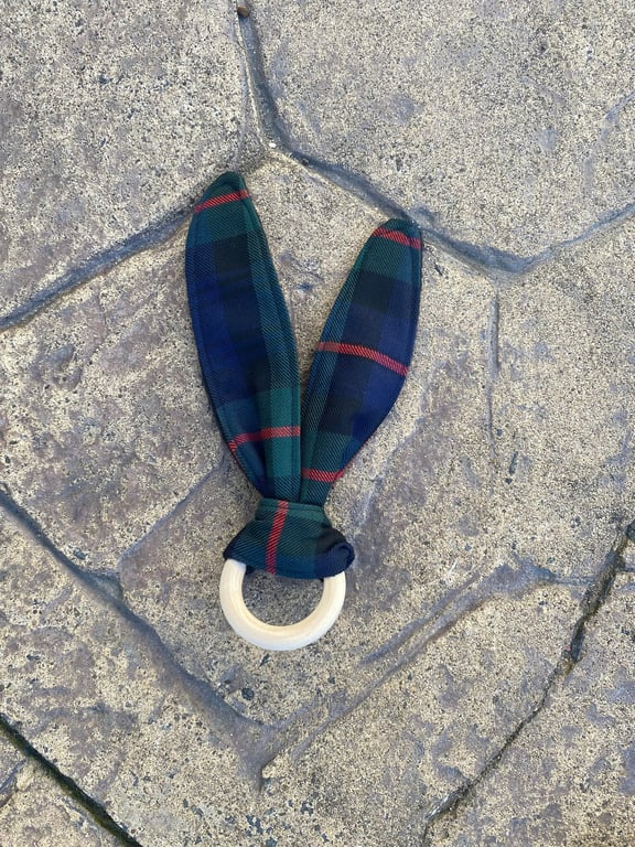 Murray of Athol Tartan Bunny Ears Teether