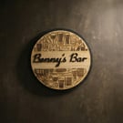 Personalised Wooden Bar Sign - Handmade 3D Home Pub Decor - Custom Man Cave Sign