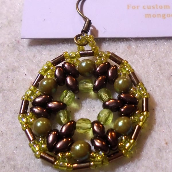 1920s-style bead earrings (customisable)
