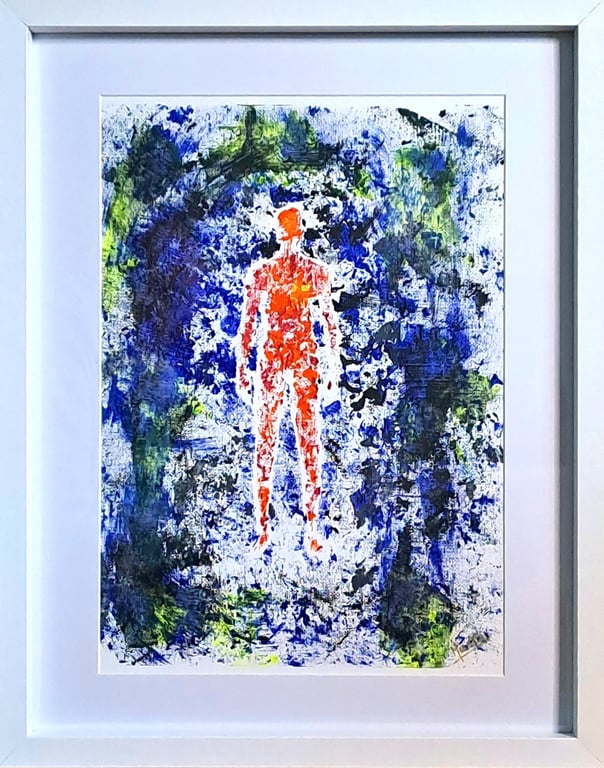 Untitled Number 1 – Original Abstract Figurative Acrylic Painting