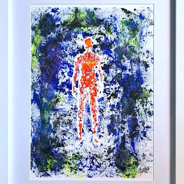 Untitled Number 1 – Original Abstract Figurative Acrylic Painting