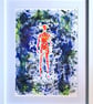 Untitled Number 1 – Original Abstract Figurative Acrylic Painting
