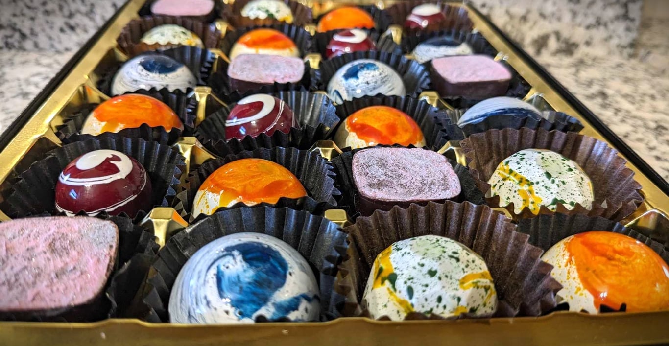 Chocolate Wright - box of cocktail Handmade Chocolates Box 