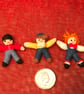 Hand-knitted, Mini Rag Dolls and Teddies for Dollhouse Children to Play With. - Image 3