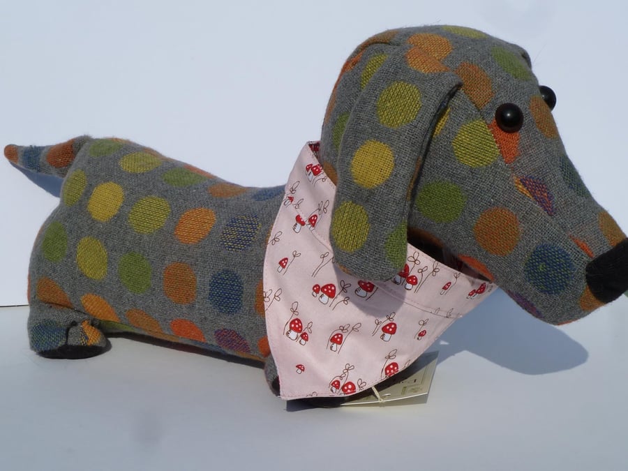 Dog Neckerchief in cotton fabric, adjustable