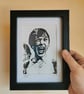 Shower Scream from Psycho hand cut framed papercut  - Image 1
