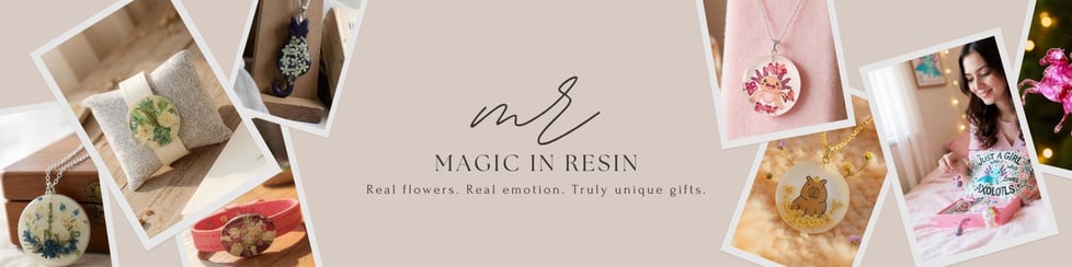 Magic resin and flowers