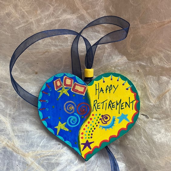 Happy retirement heart gift