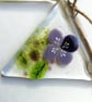 Pansy Flower Bunting: Garden Decoration Garland, fused glass bunting. - Image 9