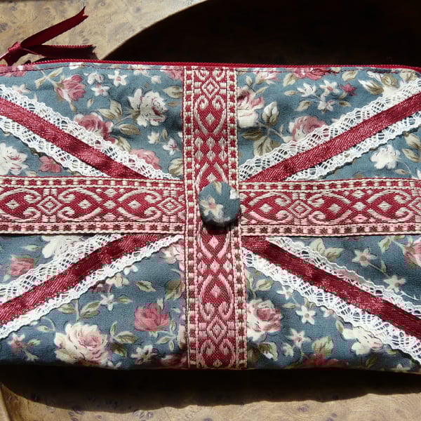 Vintage style Union Jack Make-up Bag