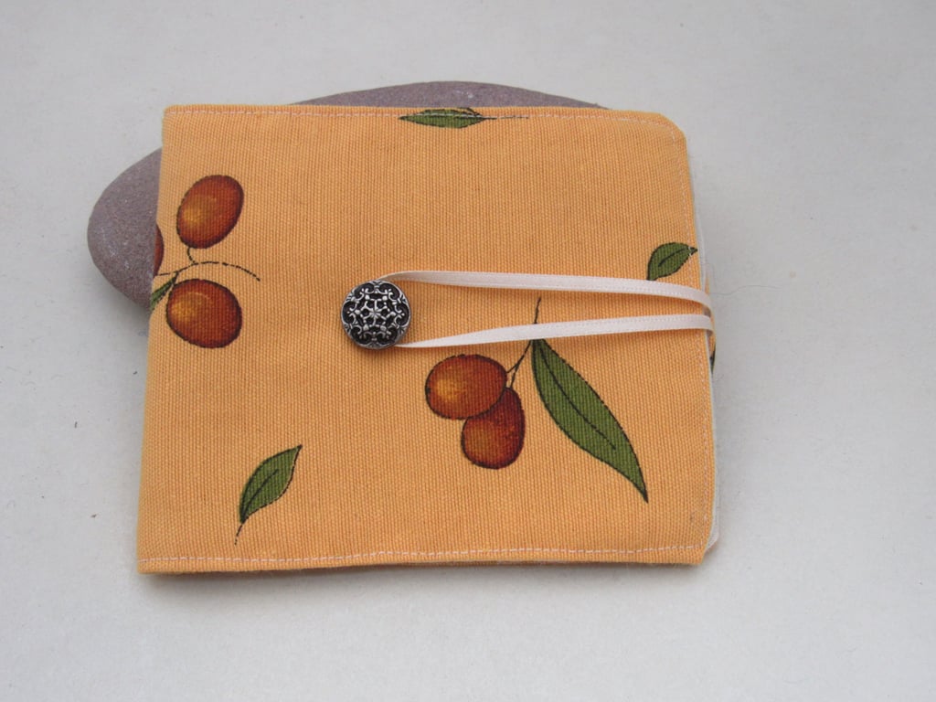 Handmade Golden Olive Needlebook
