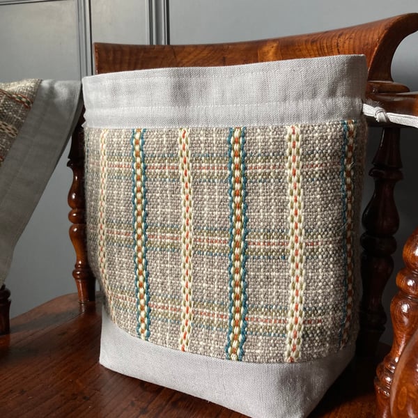 Cariad Bag - Autumnal Hues (2). Handwoven in Wales