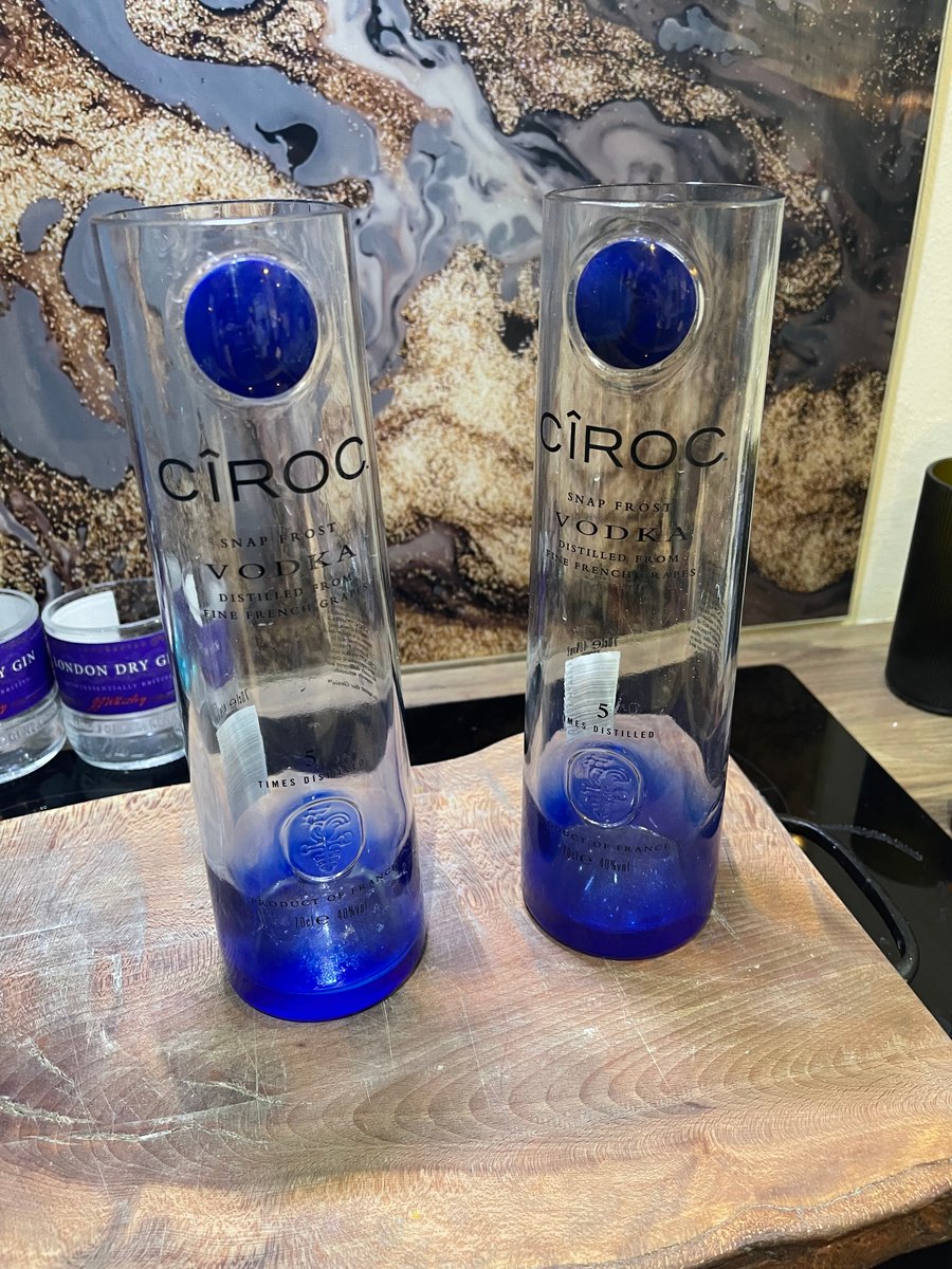Pair of Ciroc Vodka Vases 