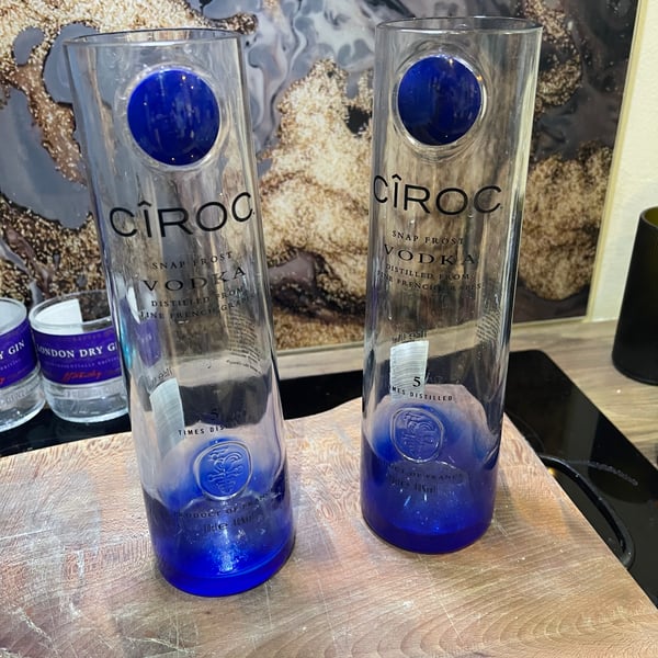 Pair of Ciroc Vodka Vases 