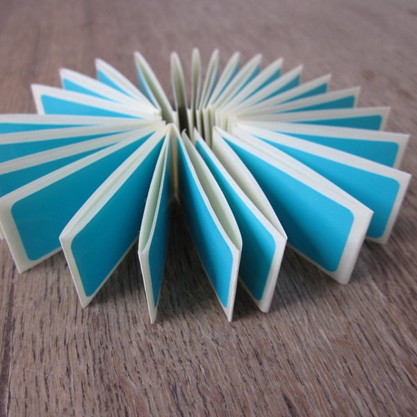 50 Small Turquoise Stickers