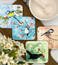 Spring Birds Hardback Eco Coasters - Choose any of 2 - Image 1