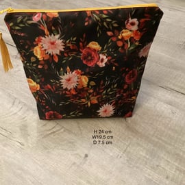 Make up bag waterproof  floral