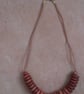 Brown disk bead necklace - Image 2
