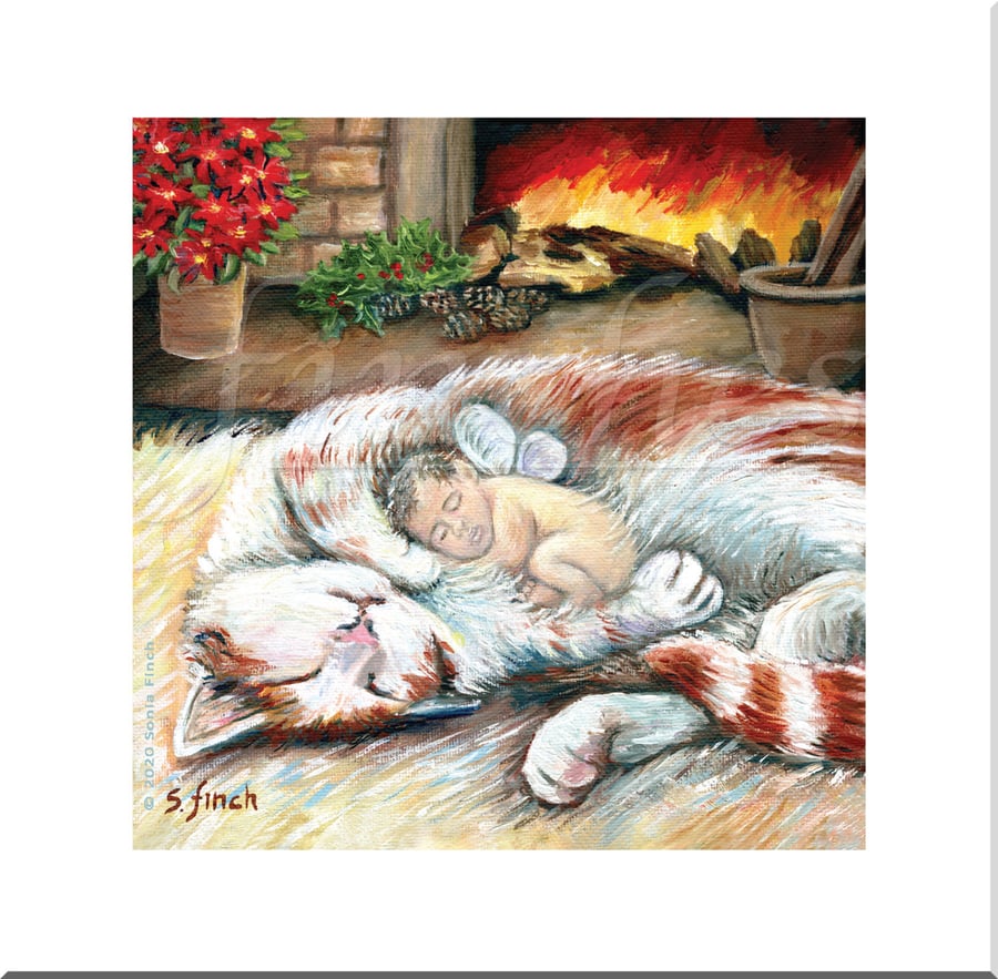 The Fairy Sitter - Blank Greeting Card