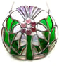 Scottish Thistle Stained Glass Suncatcher Flower of Scotland 011 - Image 1