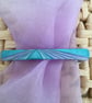 Aqua and Lilac Hair Slide - Image 2