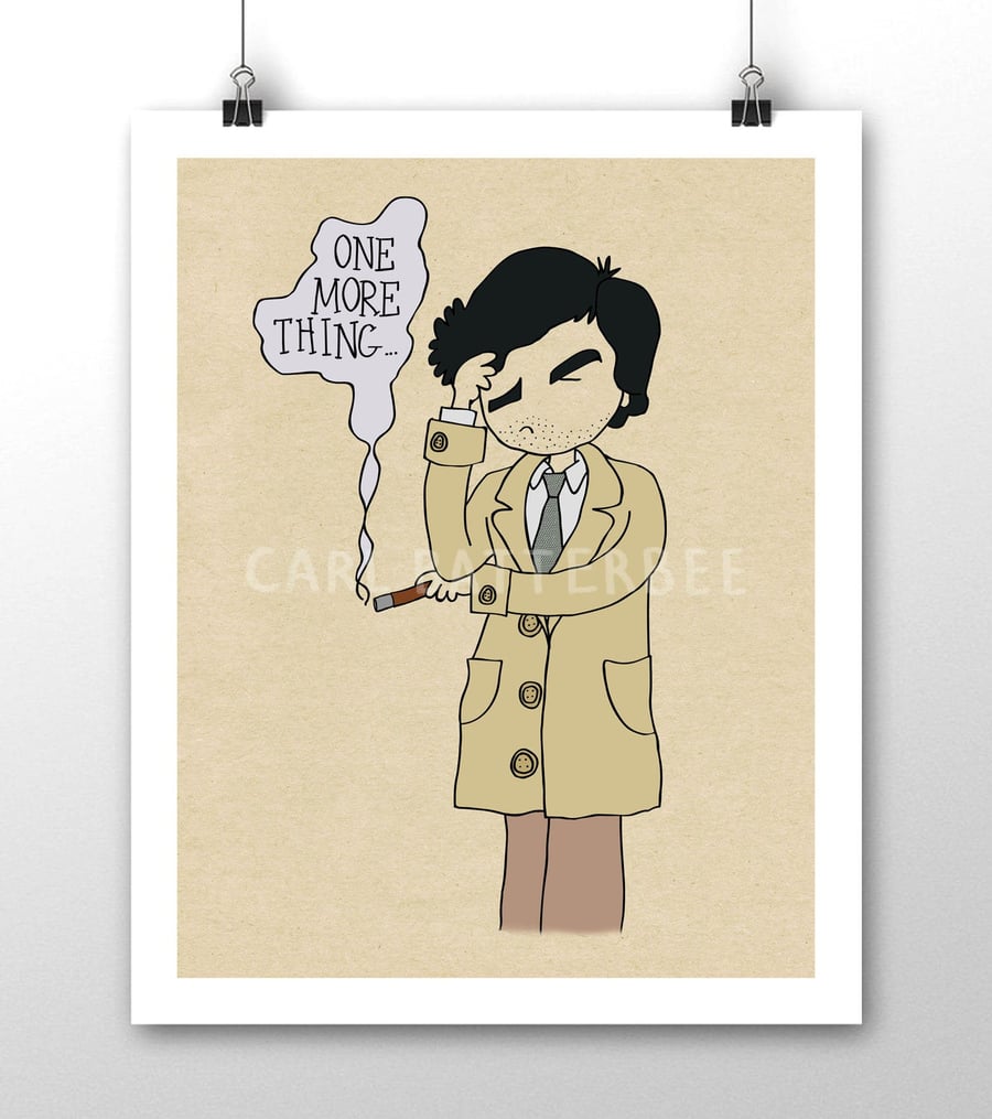 Columbo - One More Thing - Illustration Print