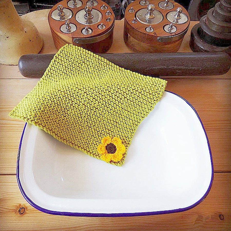 Pack Of 3 Farmhouse Style Washcloths. Facecloth. Reusable  Dishcloth. 