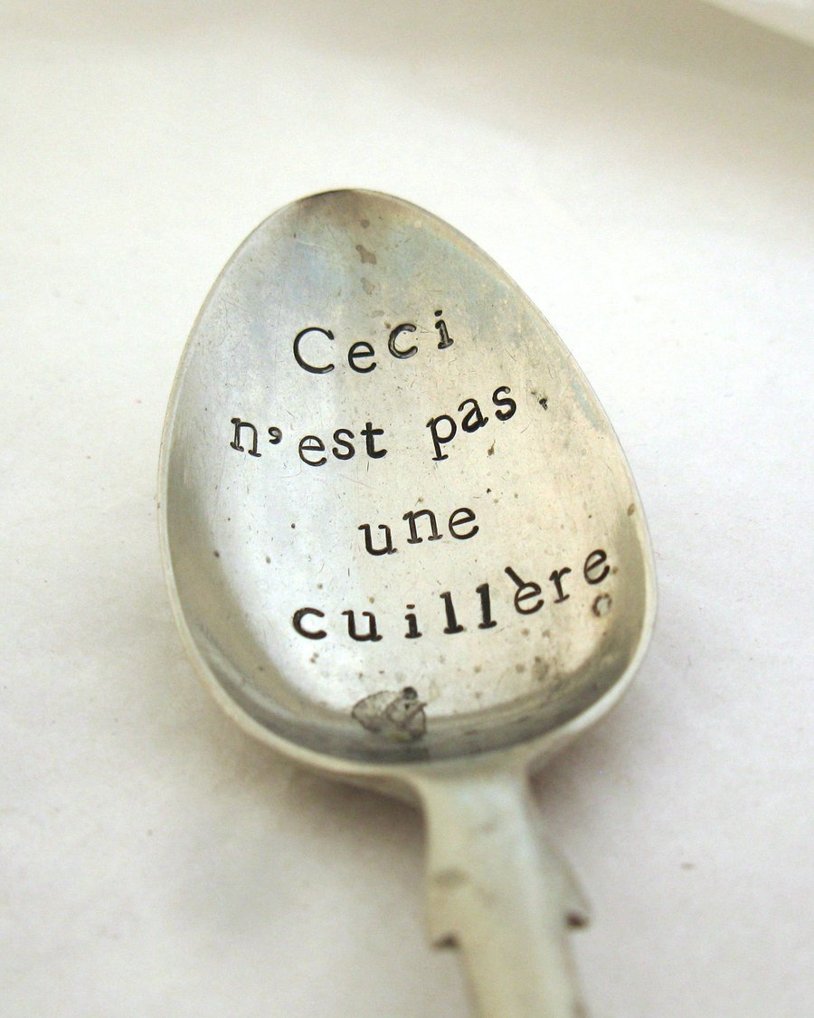 The Treachery of Images Spoon