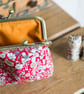 Coin purse made with Liberty cotton in the print: 'June's Meadow' in 3 colours - Image 7