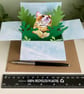 Ginger Tabby Cat Card; Personalised, Birthday or Blank. Cat in a box gift card - Image 10
