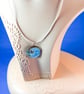 Circular Spiral Wave Enamel Pendant - Image 2