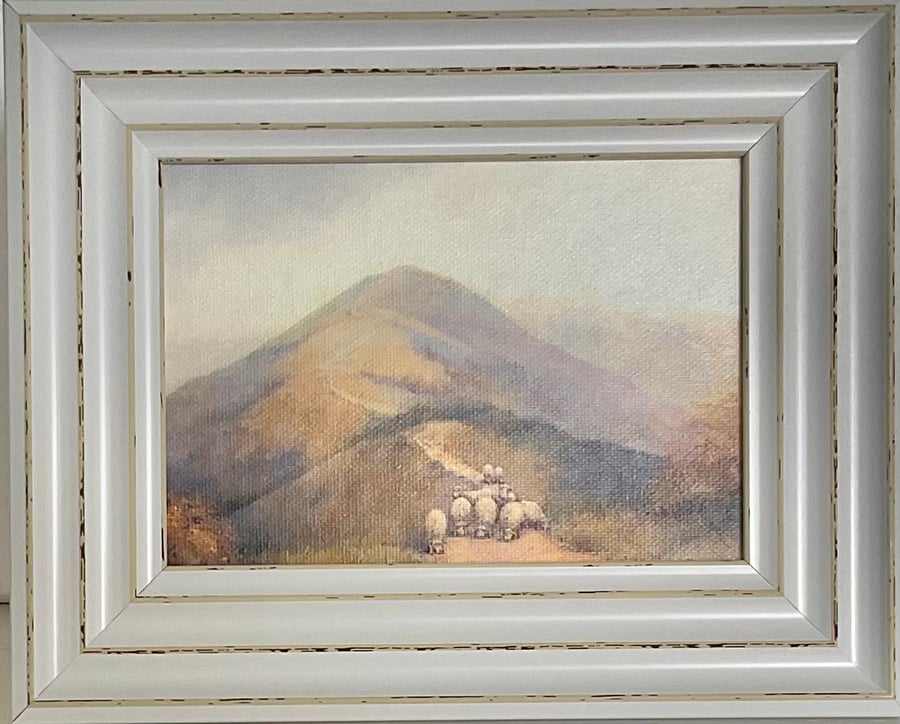 The Malvern Hills . Framed Special Edition Canvas Print 