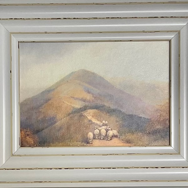 The Malvern Hills . Framed Special Edition Canvas Print 