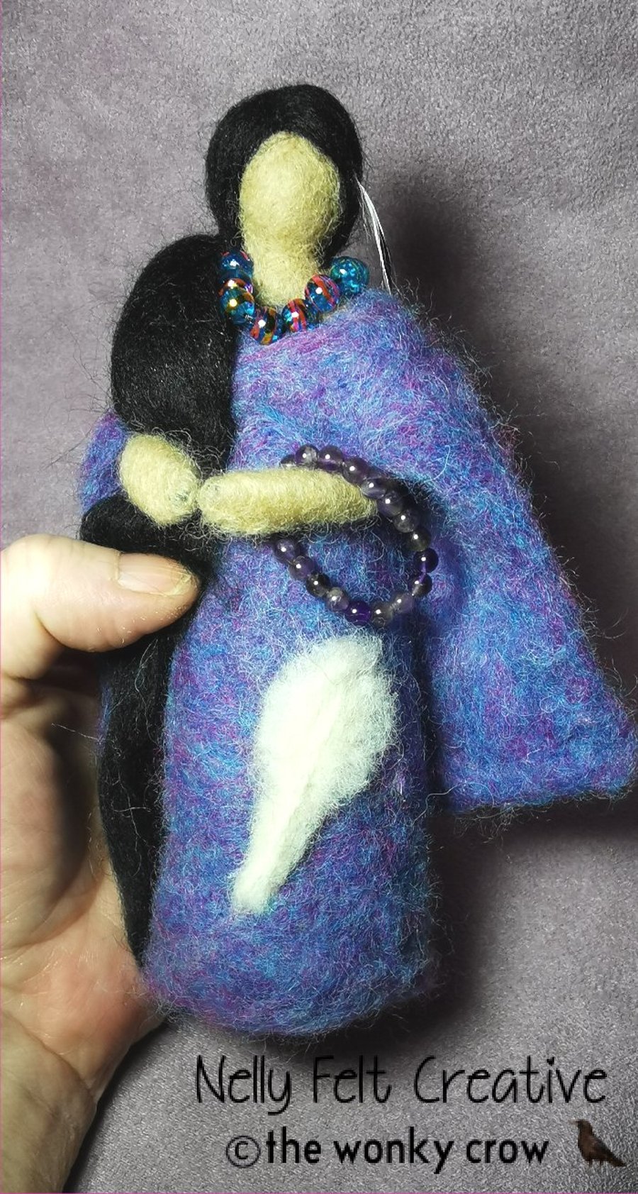Native American Spirit Doll - Amethyst Healer 