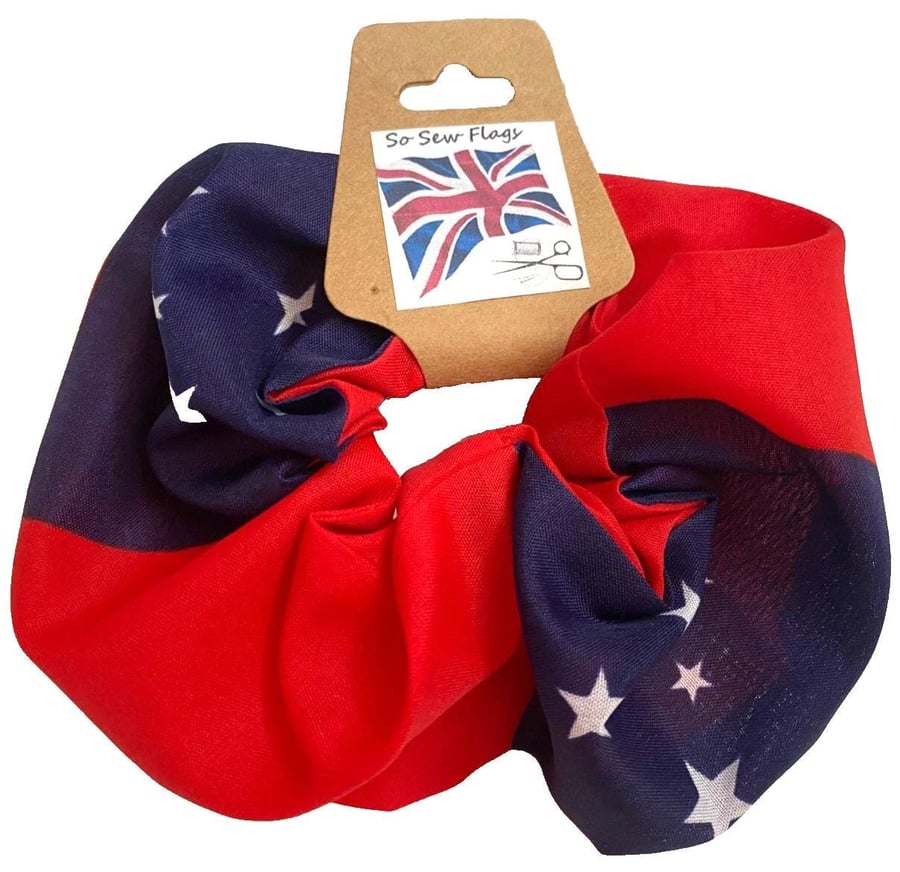 Western Soma Flag Hair Scrunchie Scrunchies Accessory Band Elastic