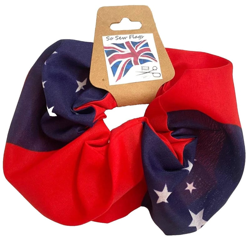 Western Soma Flag Hair Scrunchie Scrunchies Accessory Band Elastic